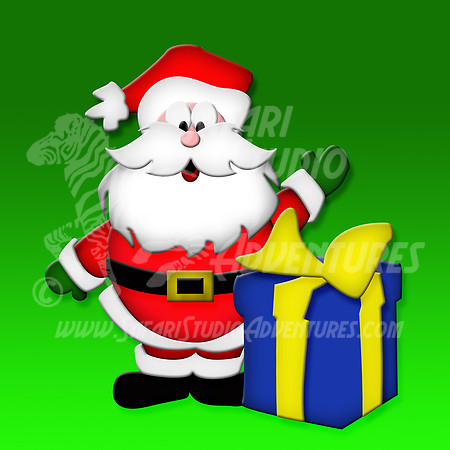 Santa with Gift